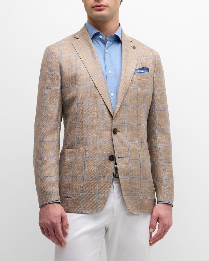 Peter Millar Men's Mason Windowpane Two-Button Sport Coat