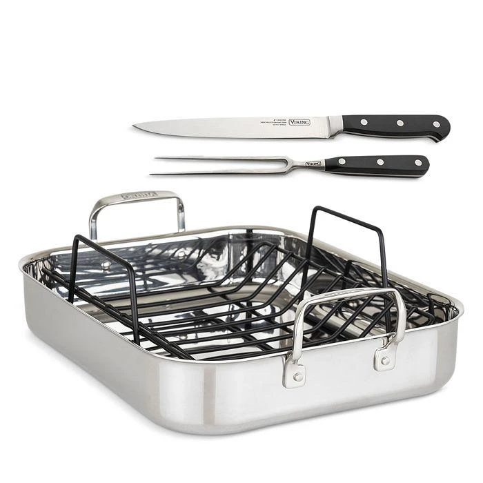 Viking 3 Ply Roasting Pan and Carving Set 1