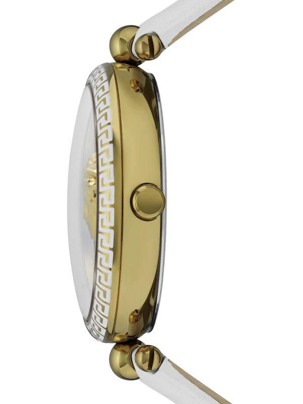 Versace Palazzo Empire Goldtone Stainless Steel 
Leather Watch 3