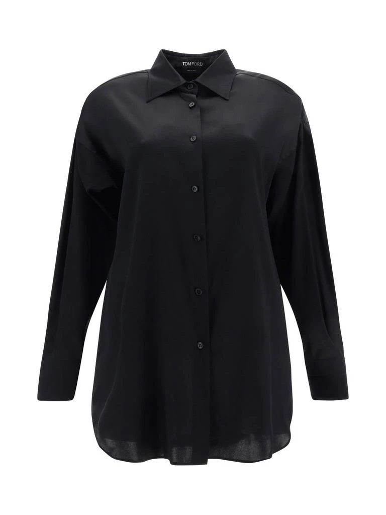 Tom Ford Tom Ford Satin Relaxed Fit Shirt from Cettire