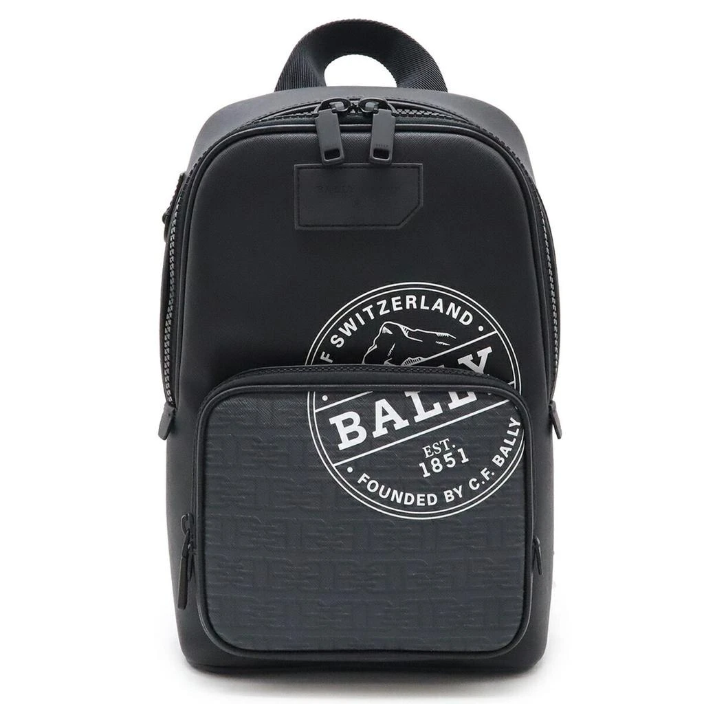 Bally Coated Canvas Leather Shoulder Bag Sling Bag (Pre-Owned) 1