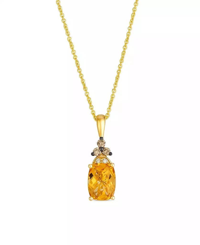 Le Vian Citrine (1.25 ct. t.w.), Vanilla and Chocolate Diamond Pendant Necklace (0.09 ct. t.w.) in 14k Honey Gold 1