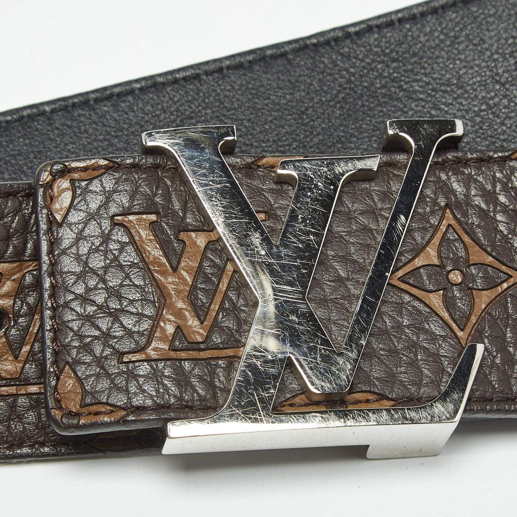 louis vuitton supreme belt brown