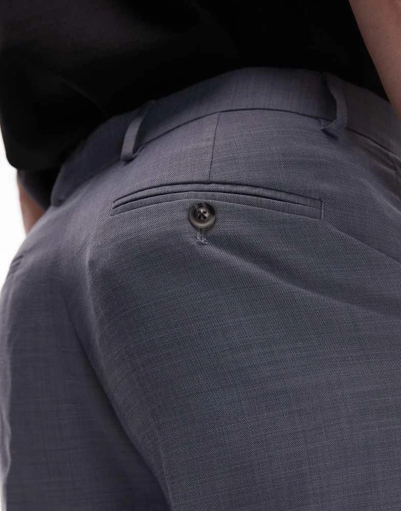Topman Topman straight suit trousers in blue 5
