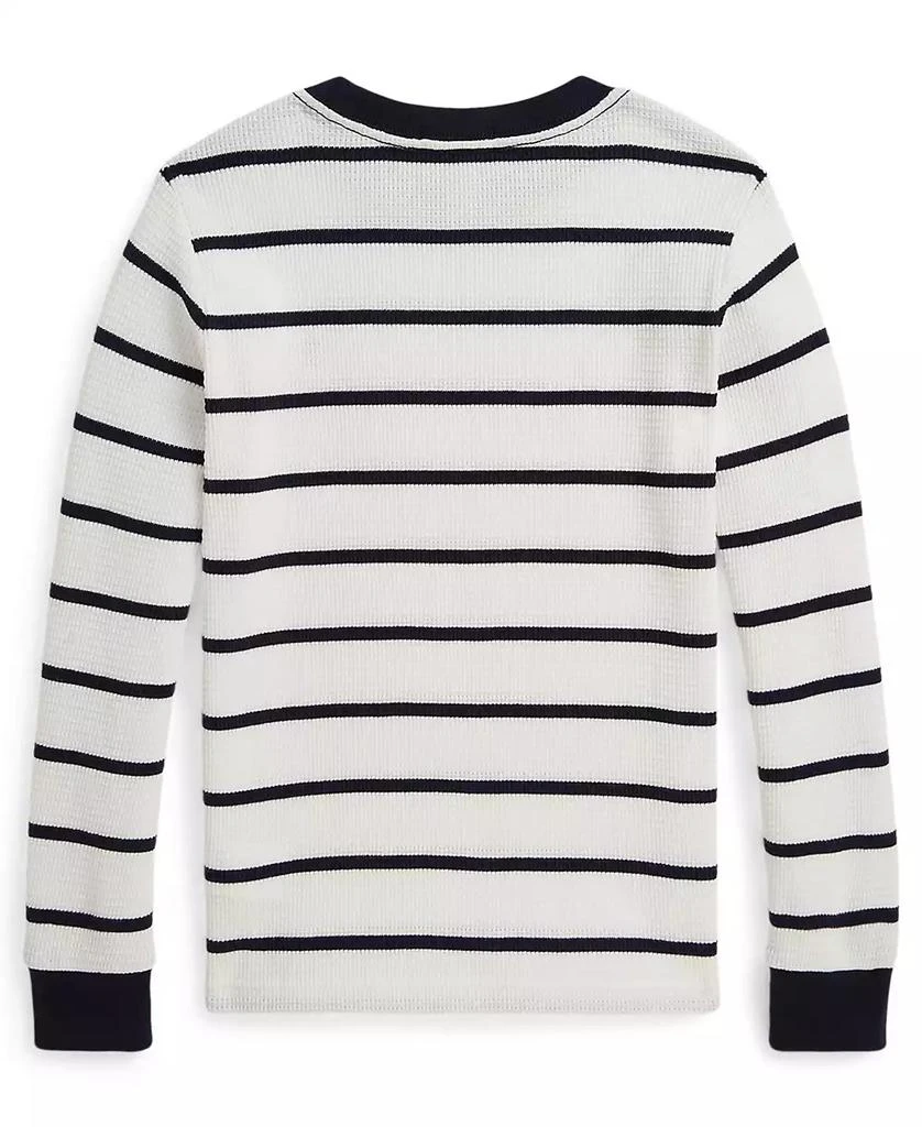Ralph Lauren Boys 2-7 Striped Waffle Cotton Long-Sleeve T-Shirt 3