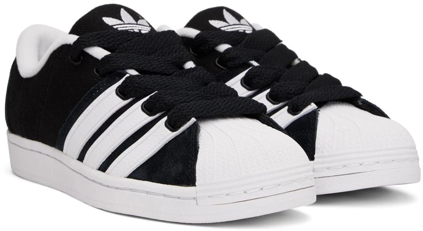 Adidas Black & White Superstar Supermodified Sneakers 4
