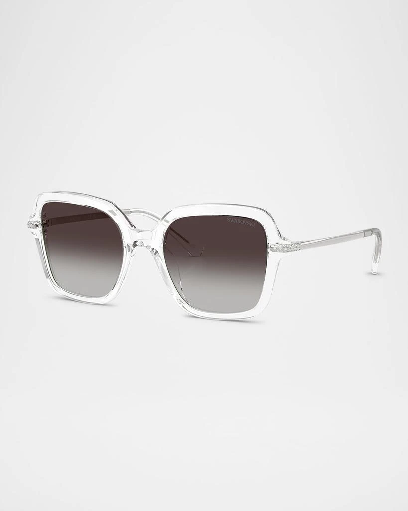 Swarovski SK6040 Crystal-Embellished Acetate Square Sunglasses 3