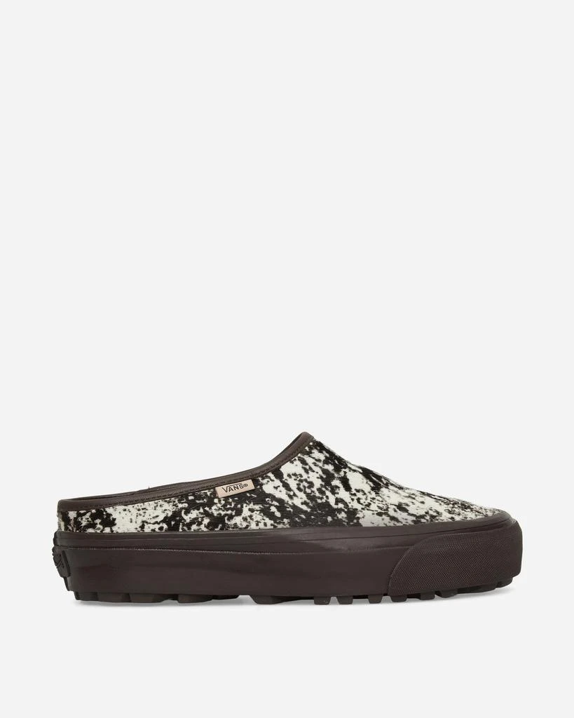 Vans Premium Style 17 Pony Hair Mules Chocolate Plum 1