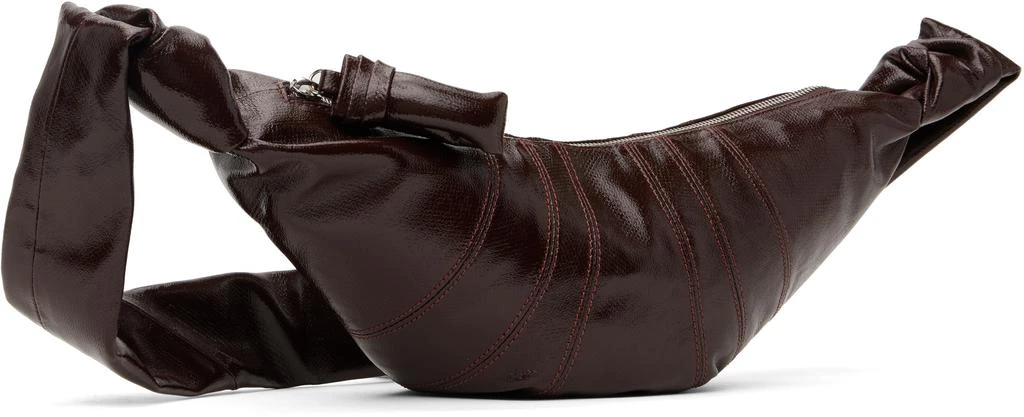 Lemaire Burgundy Small Croissant Bag 2