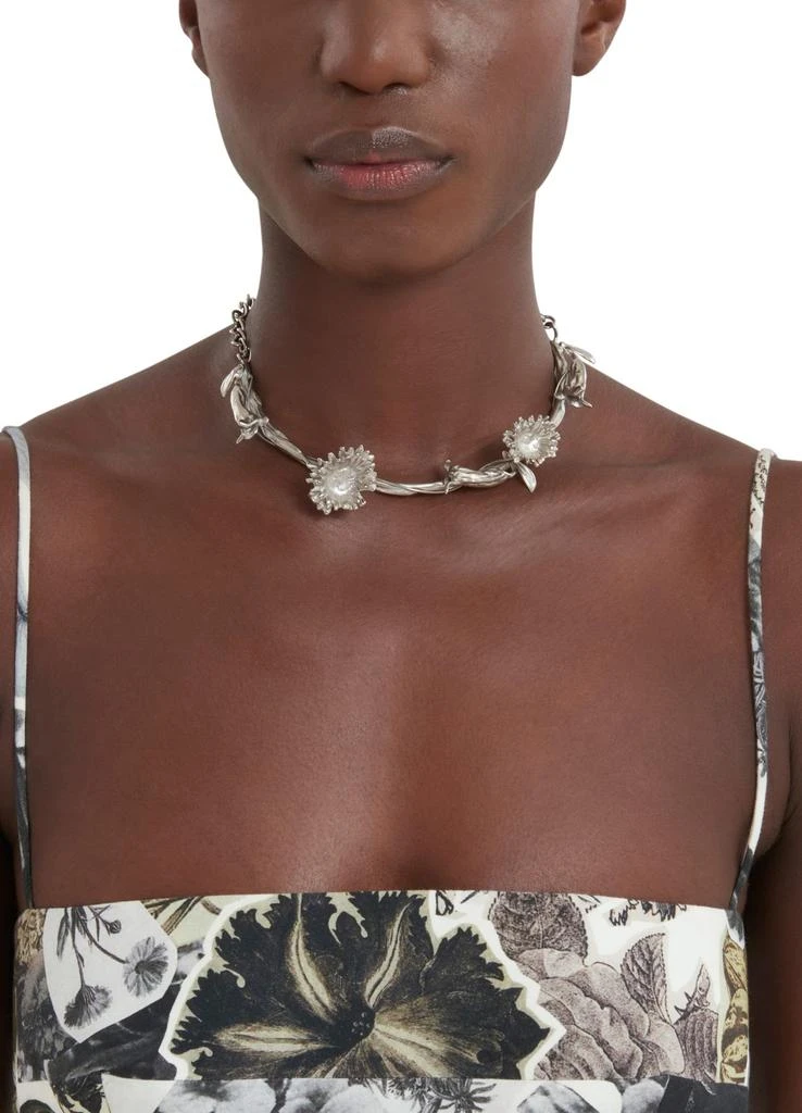 Marni Metal calla lily necklace 2