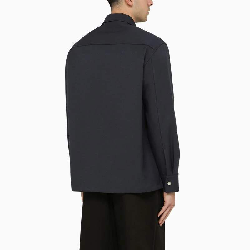 Jil Sander  BLUE SHIRT JACKET WITH ZIP 3