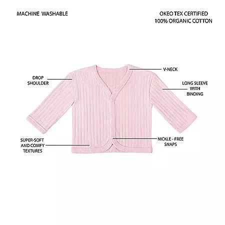 Member's Mark Member's Mark Baby 2-Pack Organic Cotton Cardigan 3