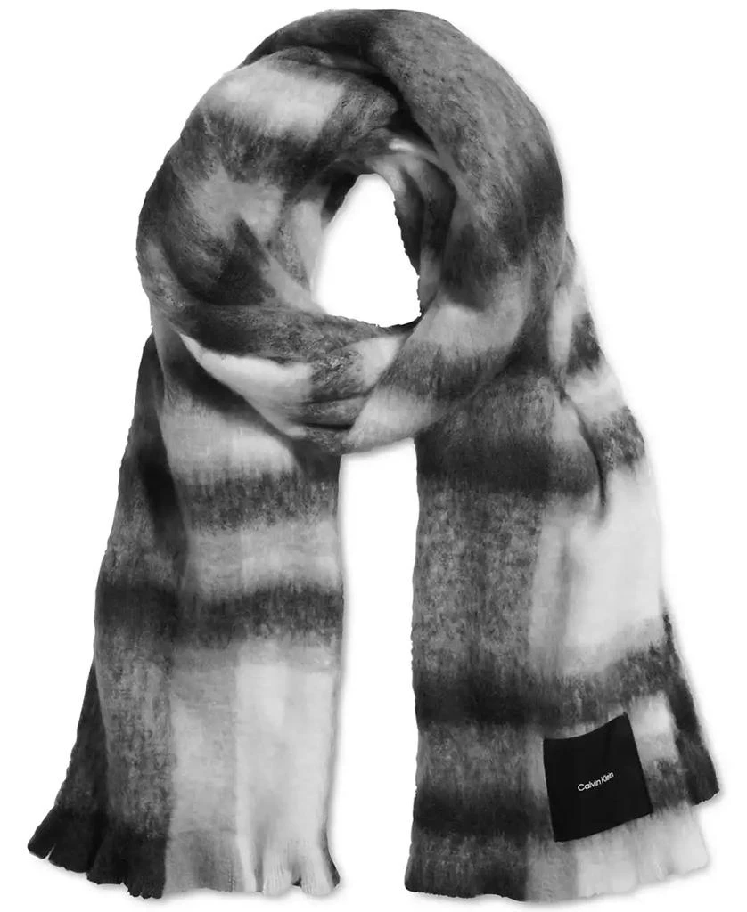 Calvin Klein Women's Oversized Plaid Blanket Scarf 1