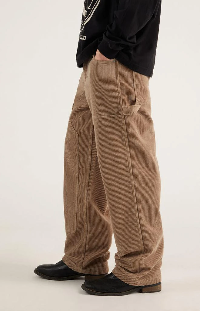 PacSun Tan Corduroy Baggy Carpenter Pants 4