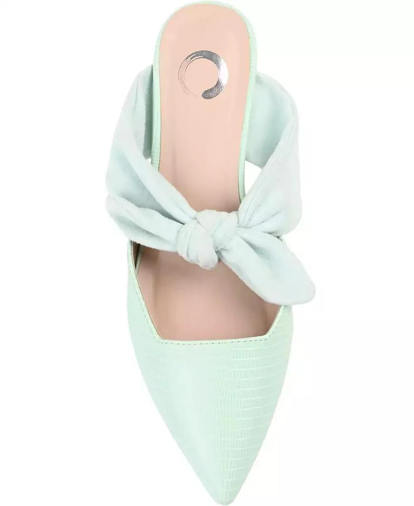 Journee Collection Women's Melora Bow Detail Slip On Mules 4