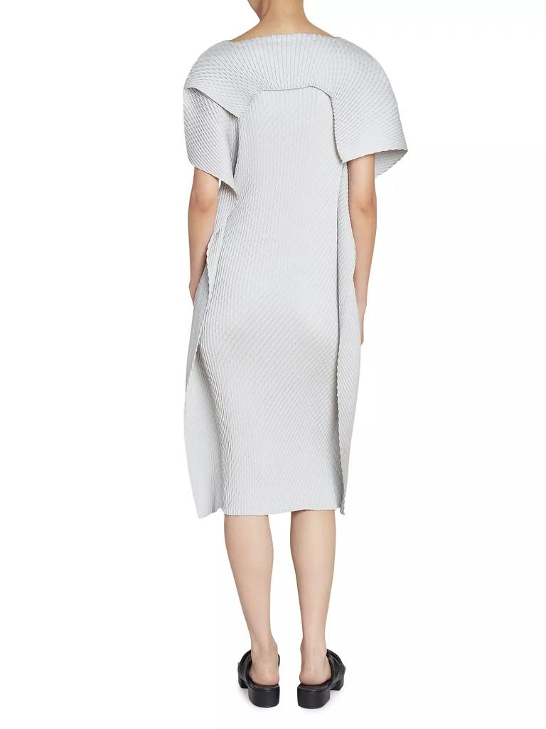 Issey Miyake Sleek Pleats Asymmetric Midi-Dress 5
