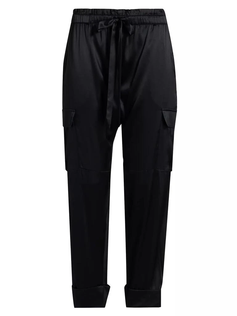 CAMI NYC Carmen Silk Charmeuse Cargo Pants 1