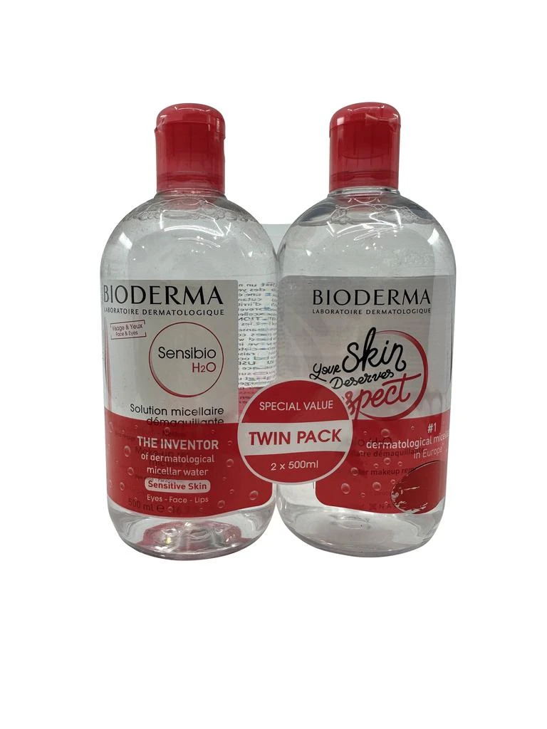Bioderma Sensibio H2O Micellar Makeup Remover Sensitive Skin 16.7 OZ Set of 2 1
