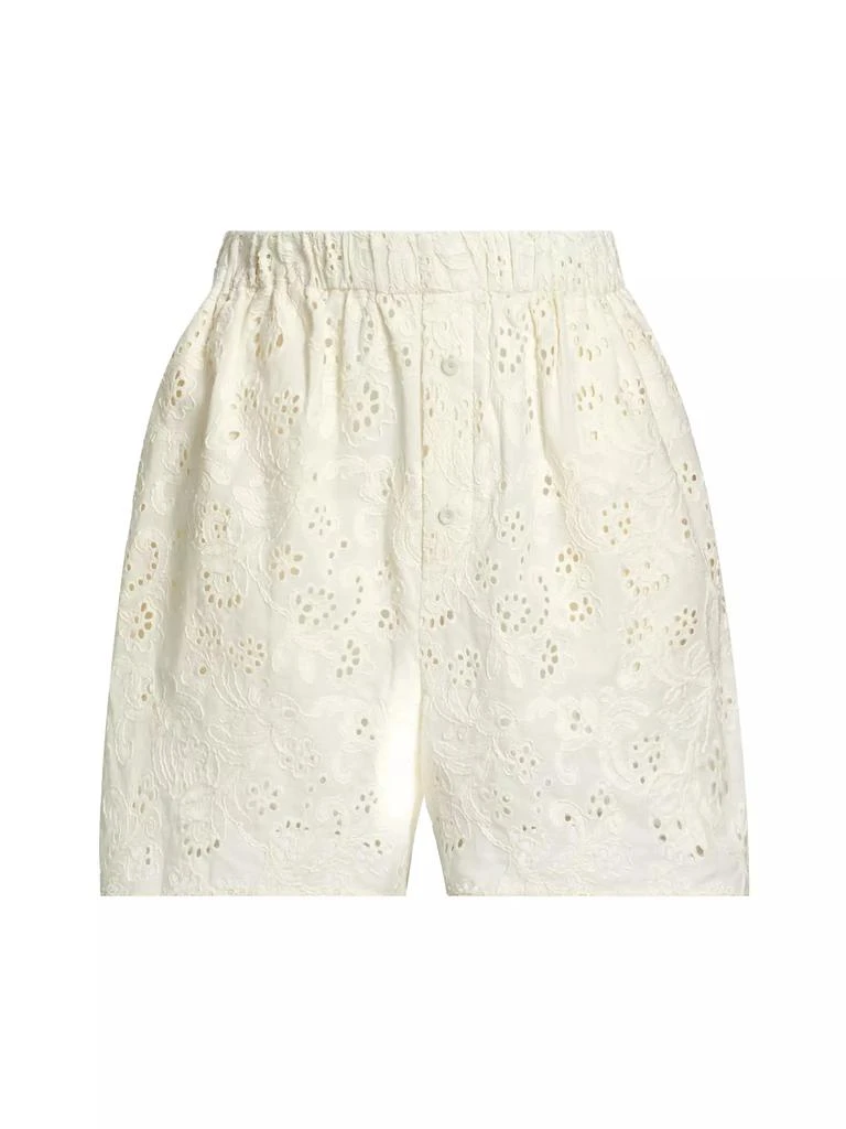 Aknvas Kudo Eyelet Cotton Shorts 1