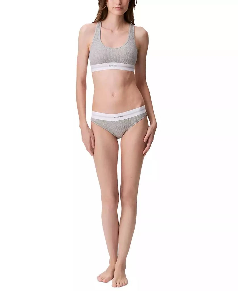 Calvin Klein Women's Ribbed Bikini Underwear QF8022 3