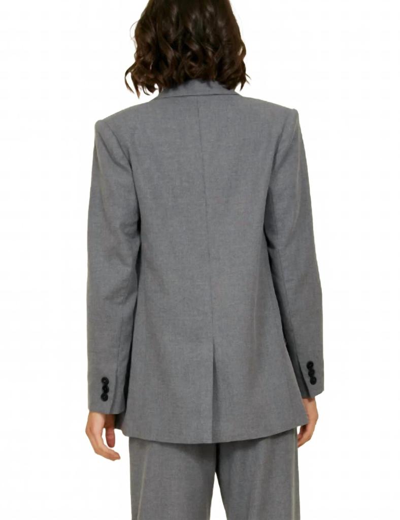 Line & Dot Bobbie Blazer In Grey