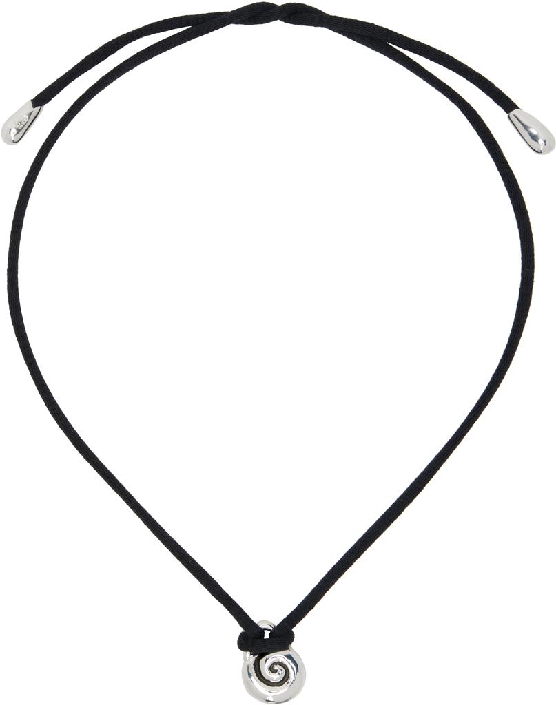 Sophie Buhai Black & Silver Nautilus Choker