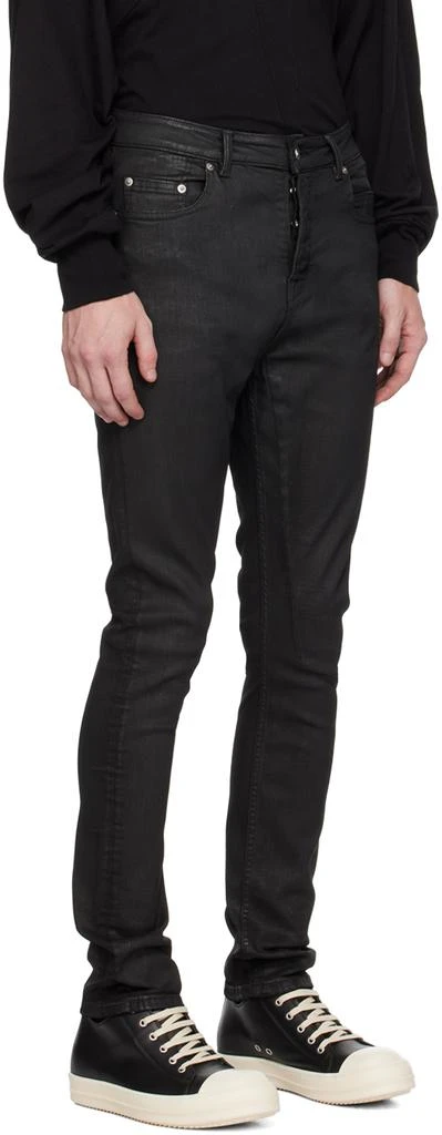 Rick Owens Black Porterville Detroit Cut Jeans 2