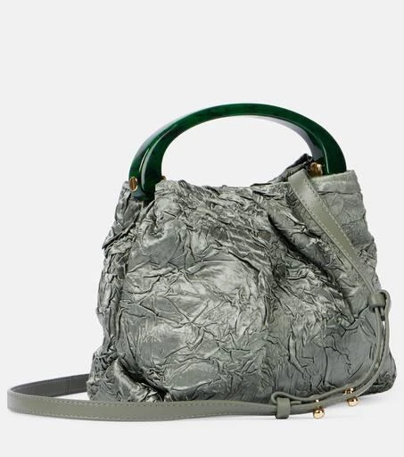 Dries Van Noten Crisp Mini crushed plissé tote bag 4