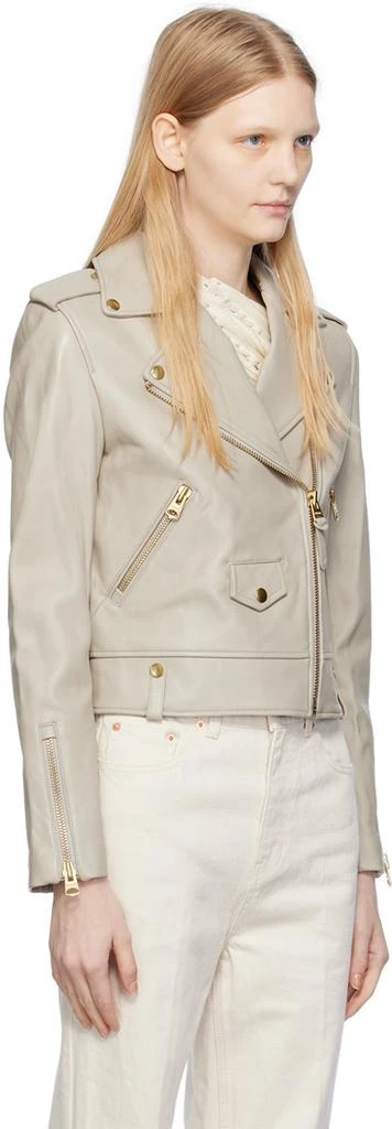 Mackage Beige Baya Leather Jacket 2