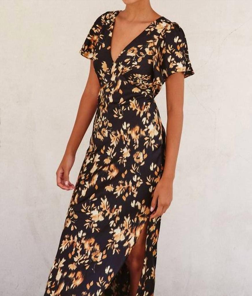 Dress Forum Dress Forum - Flutter Sleeve Maxi Dress