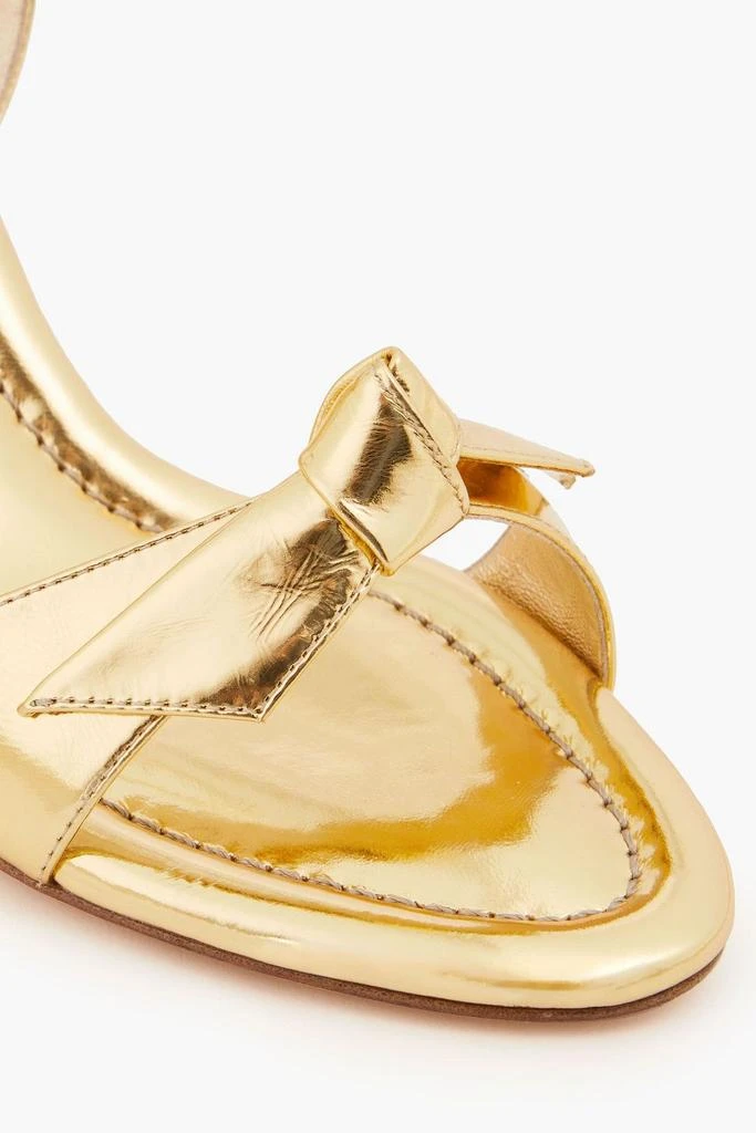 Alexandre Birman Clarita 75 bow-detailed mirrored-leather sandals 4