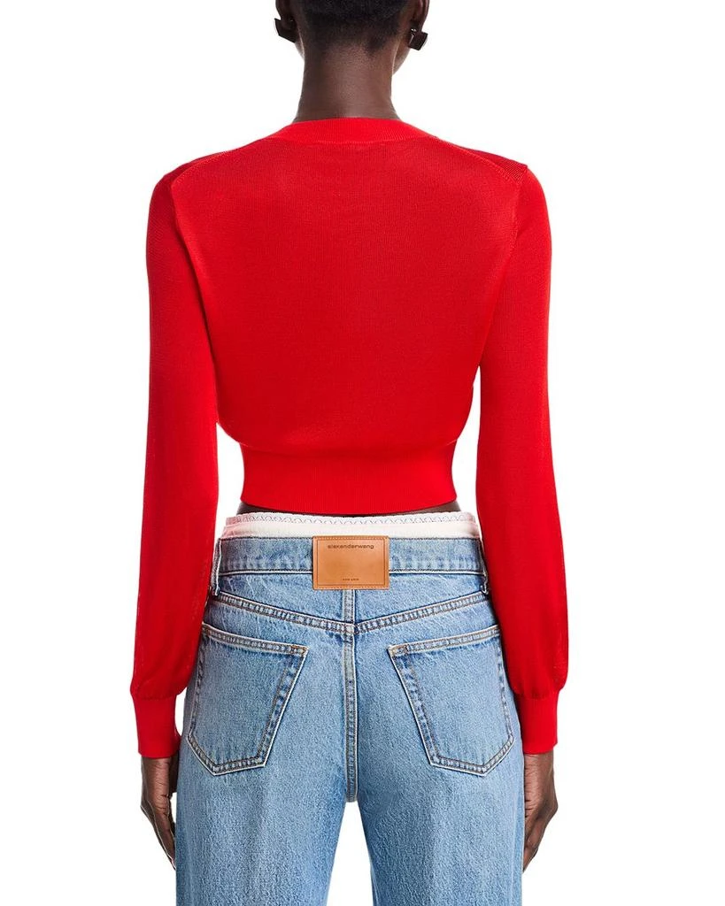 Alexander Wang Cropped Cardigan Sweater 3