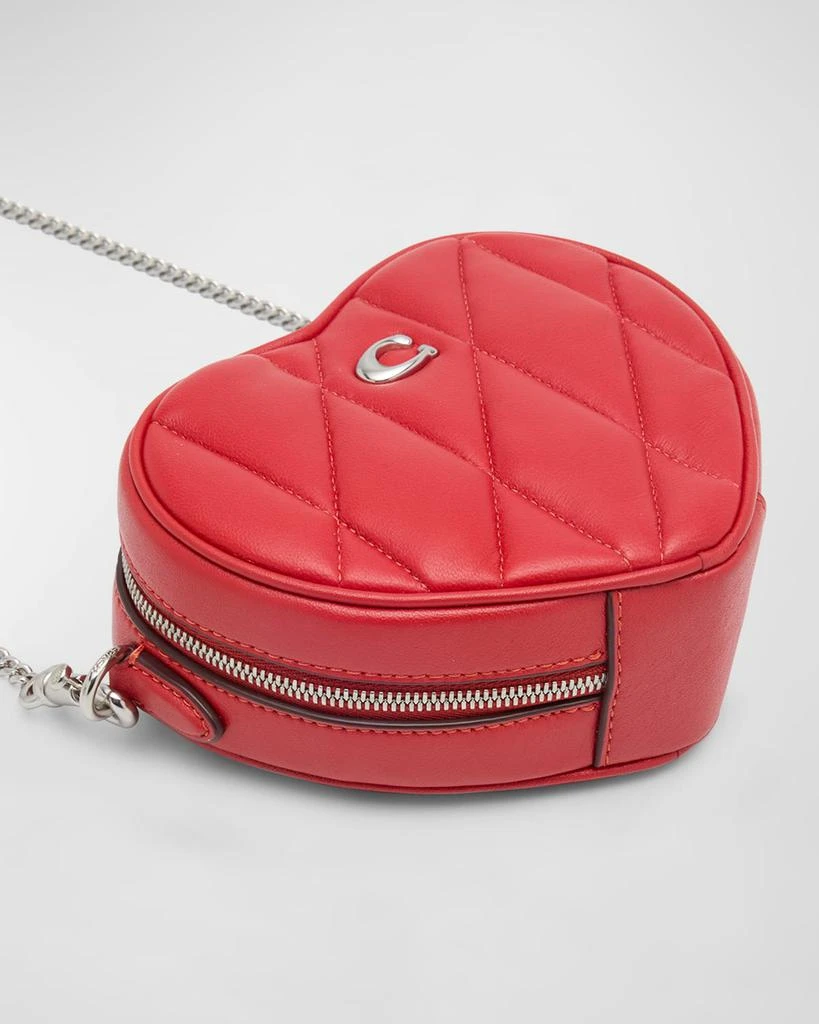 Coach Heart Quilted Pillow Crossbody Bag 9