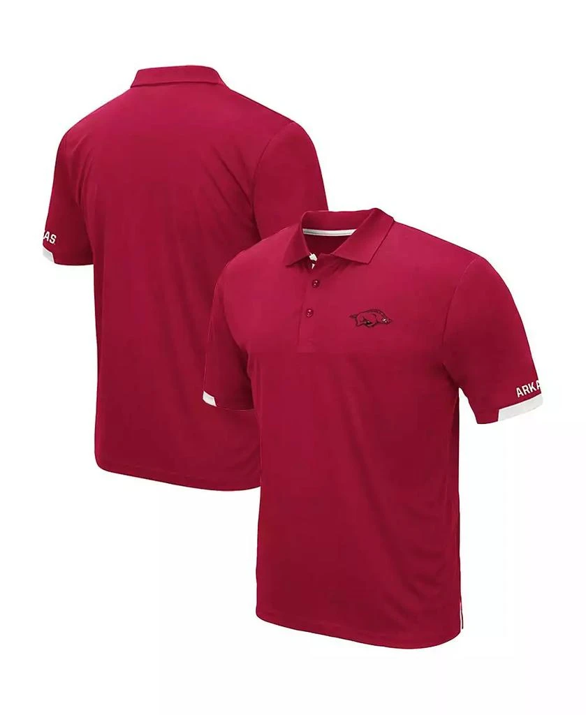 Colosseum Men's Cardinal Arkansas Razorbacks Big and Tall Santry Polo Shirt 1