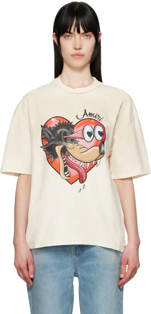 AMIRI Off-White 'Hopeless Romantic' Os T-shirt 1