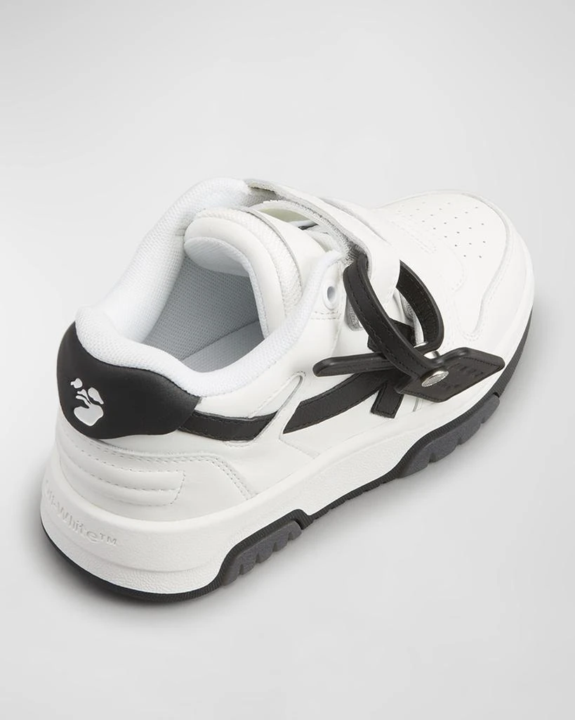 Off-White Kid's Out Of Office Leather Sneakers, Size Toddler/Kids 3