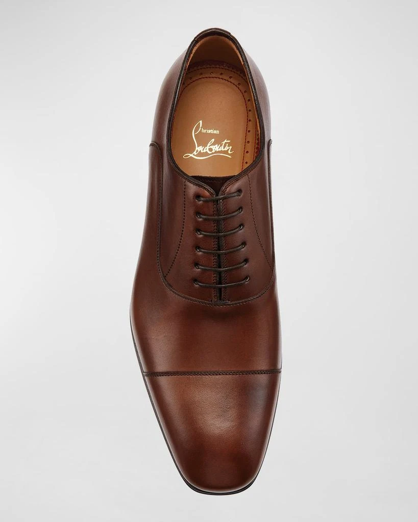 Christian Louboutin Greggo Patina Calf Leather Red Sole Oxford 4