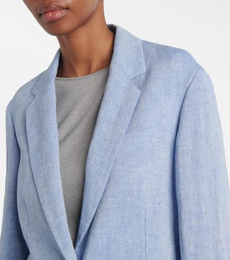 Brunello Cucinelli Linen-blend blazer 5