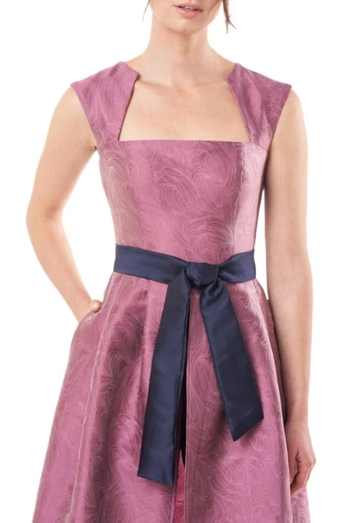 Kay Unger Kay Unger - Mikado Walk Through Jumpsuit With Stretch Crepe Pant 4