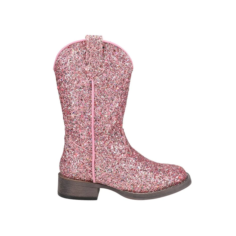 Roper Glitter Galore Square Toe Cowboy Boots (Little Kid)