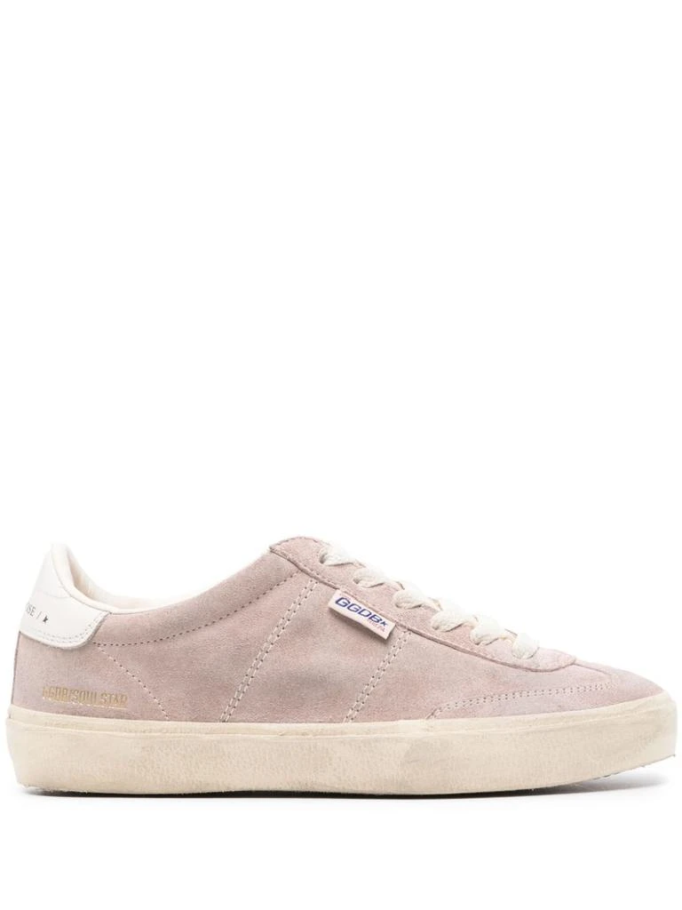 Golden Goose Calf Suede Low-Top Sneakers