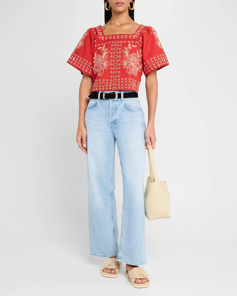 Rails Laine Embroidered Top 2