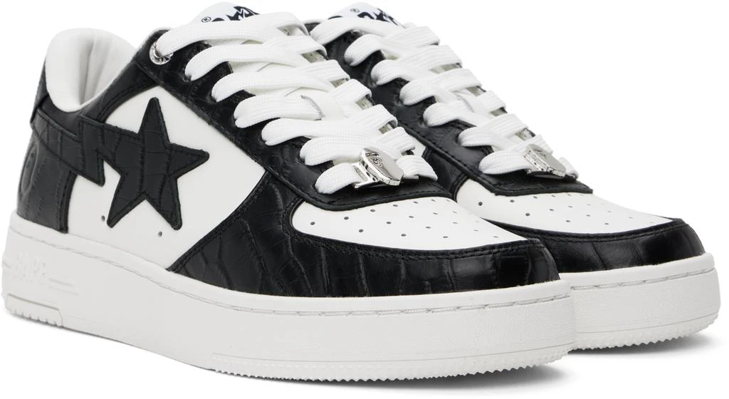 Bape Black & White 'BAPE' STA #3 Sneakers 4