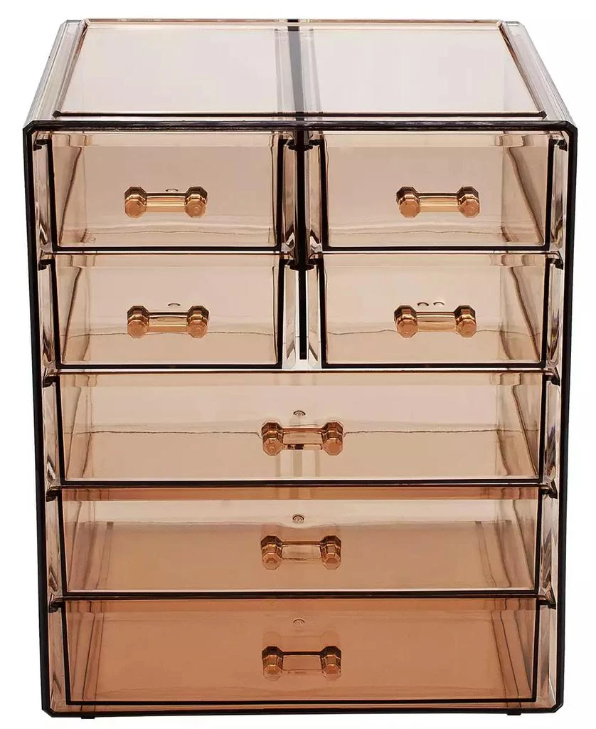 Sorbus 6 Drawer Clear Organizer Case for Cosmetics, Makeup and Jewelry (4 Large, 2 Small Drawers) 2