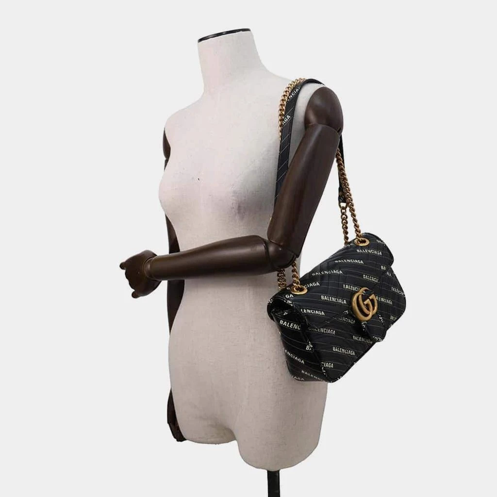Gucci Gucci Black Leather The Hacker Project GG Marmont Shoulder Bag 3