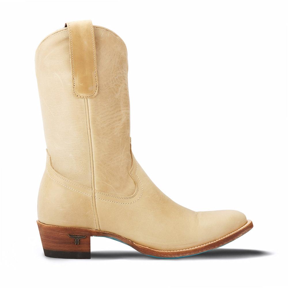 LANE Plain Jane Midi Embroidered Round Toe Cowboy Boots