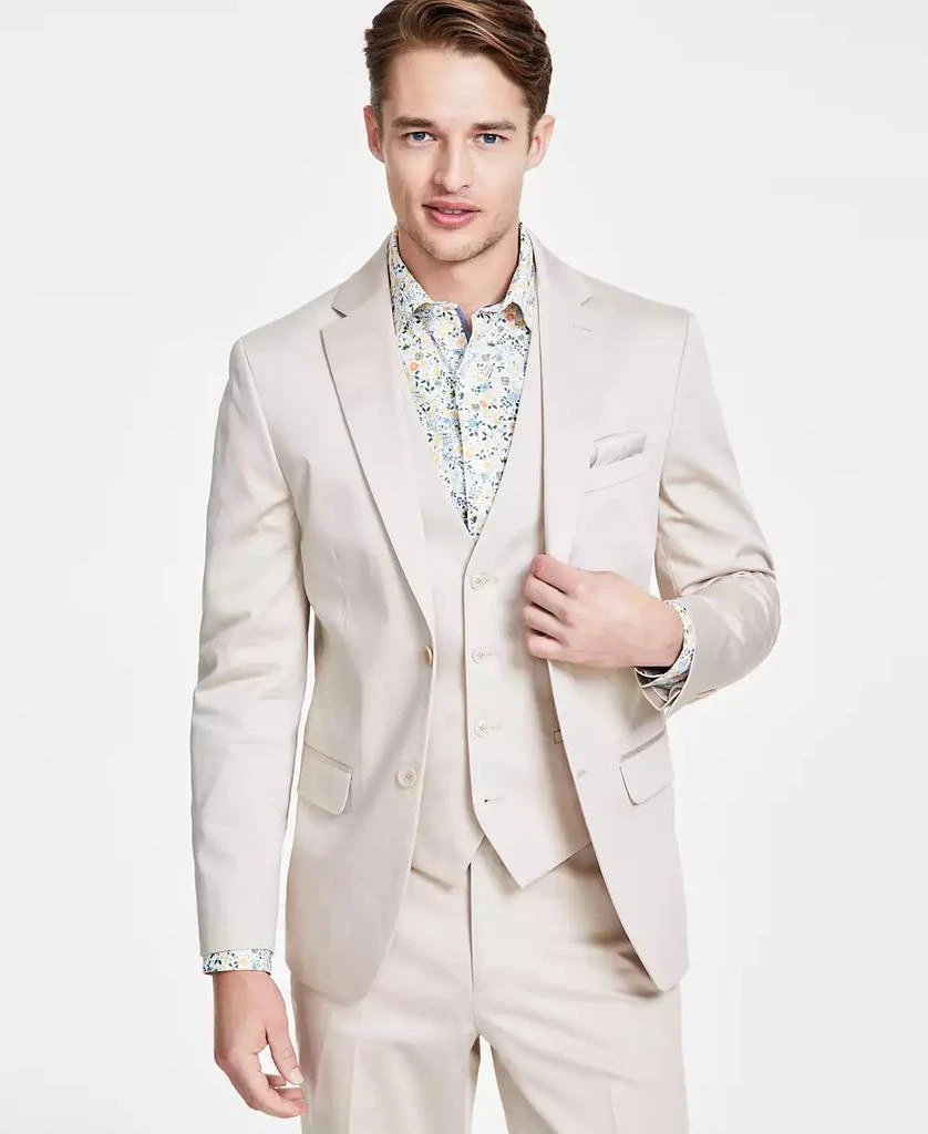Bar III Men's Slim-Fit Cotton Stretch Solid Suit Jacket, Created for Macy's 1