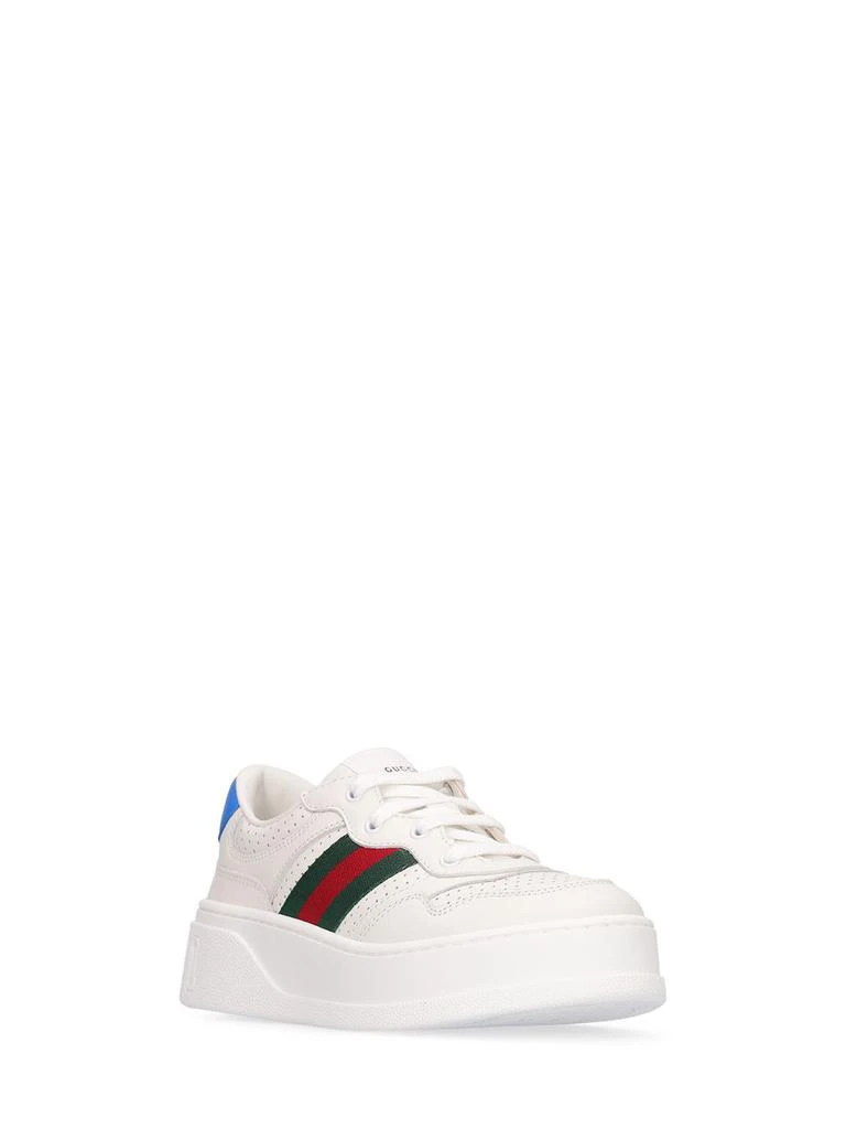 GUCCI Chunky B Leather Sneakers 2