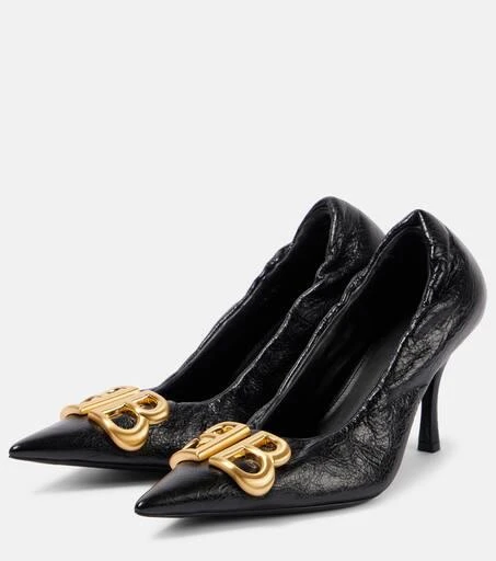 Balenciaga Monaco 90 leather pumps 4