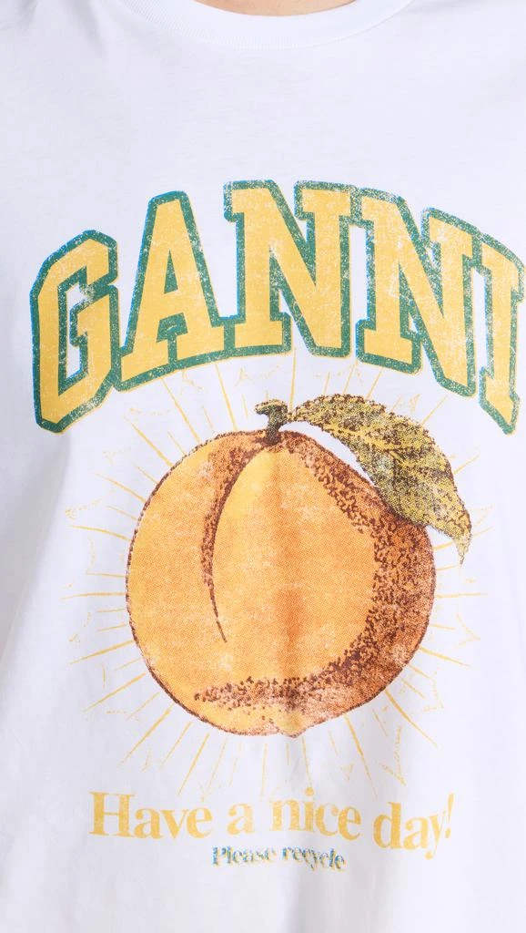 Ganni Basic Jersey Peach Relaxed Tee 5